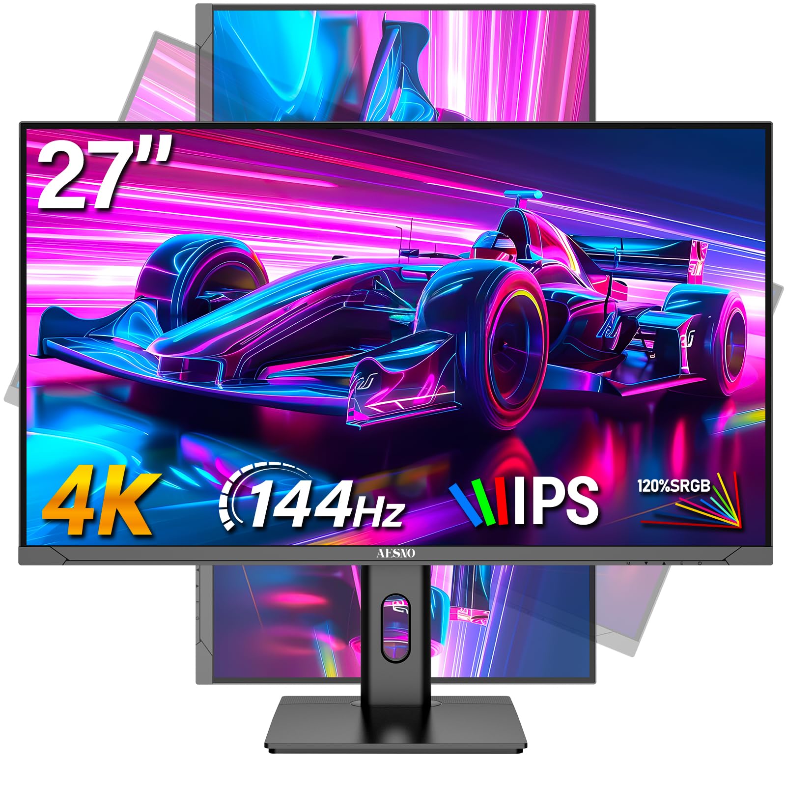 Amazon.co.jp: AESNO 27インチ ゲーミング モニター IPS 4K